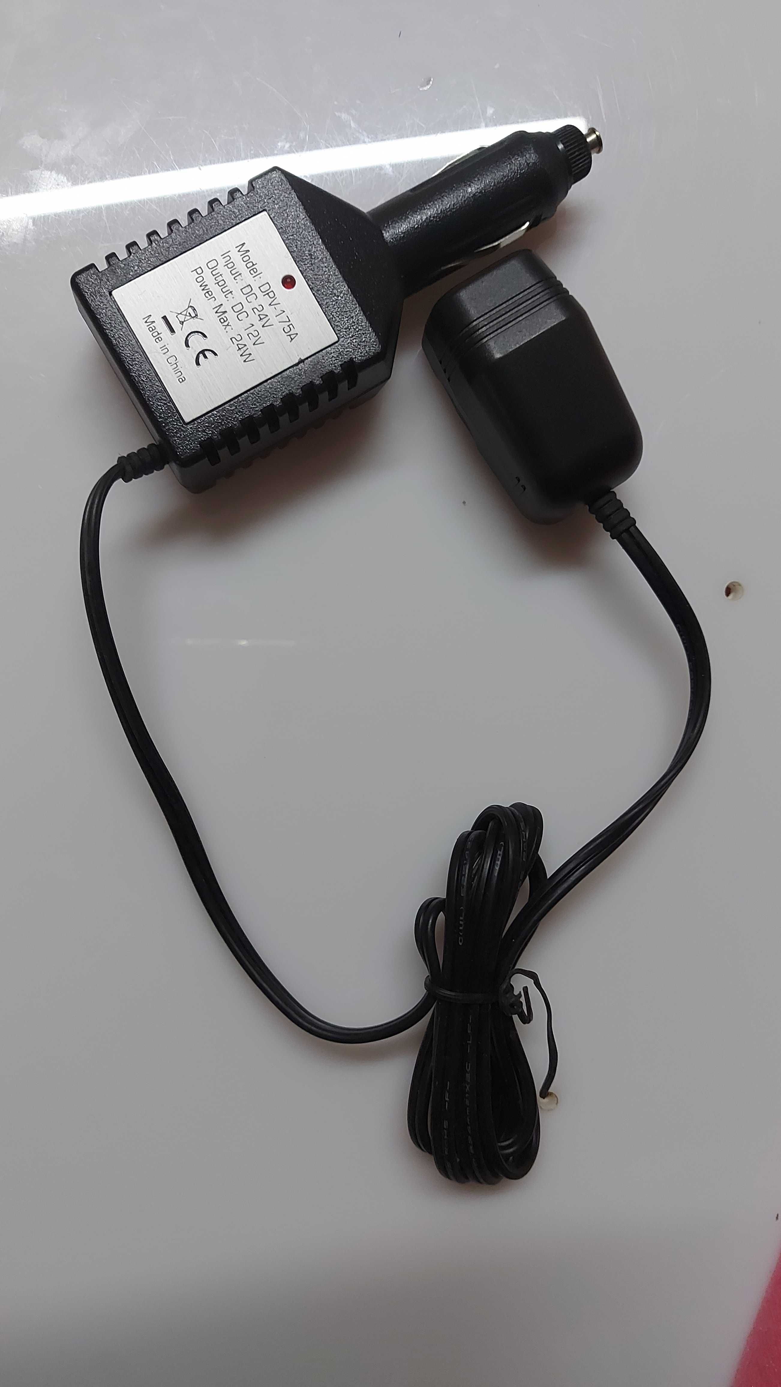Transformador Isqueiro 24V para 12V