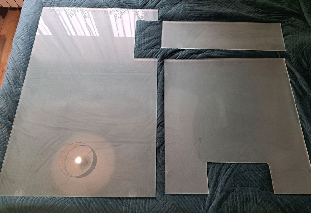 Szkło mleczne, hartowane, grubość 8 mm