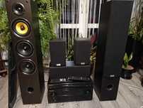 Kino domowe Pioneer VSX430K kolumny TAGA