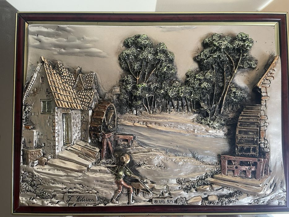 Картина срібло Італія колекційна