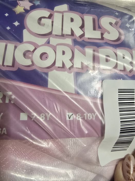 Sukienka jednorożec przebranie 8 - 10 lat 128, 134, 140