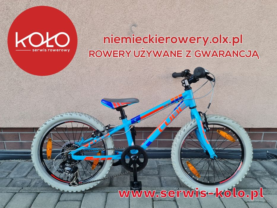 Rower dziecięcy CUBE koła 20 SHIMANO aluminium rabat okazja WYSYŁKA