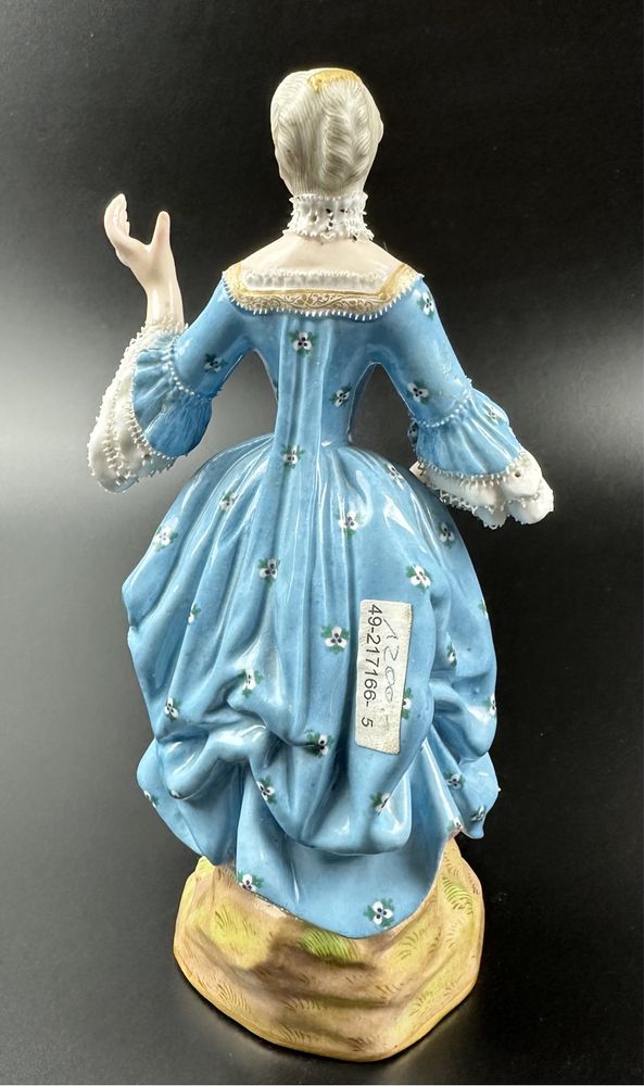 Figurka Dama z wachlarzem 1850 - 1924 Misnia Meissen