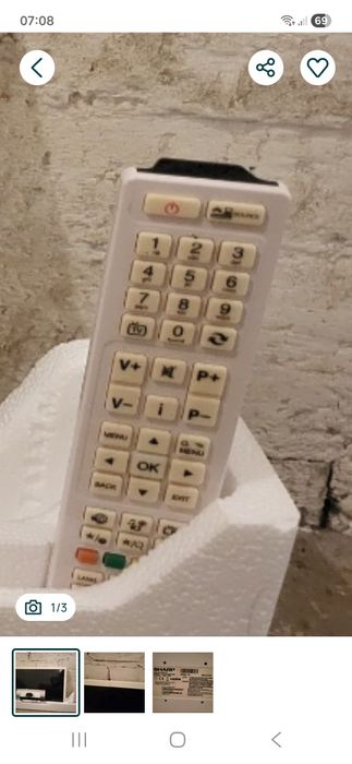 Pilot do telewizora Sharp LC-24LE250E-WH oryginalny