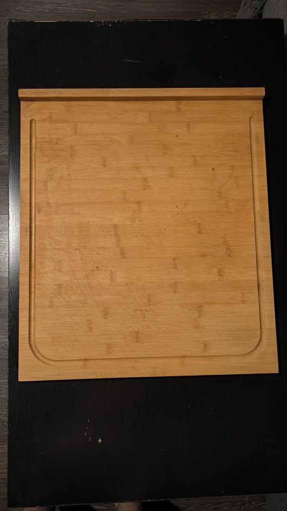 Tábua de cortar madeira bambu 53x46cm