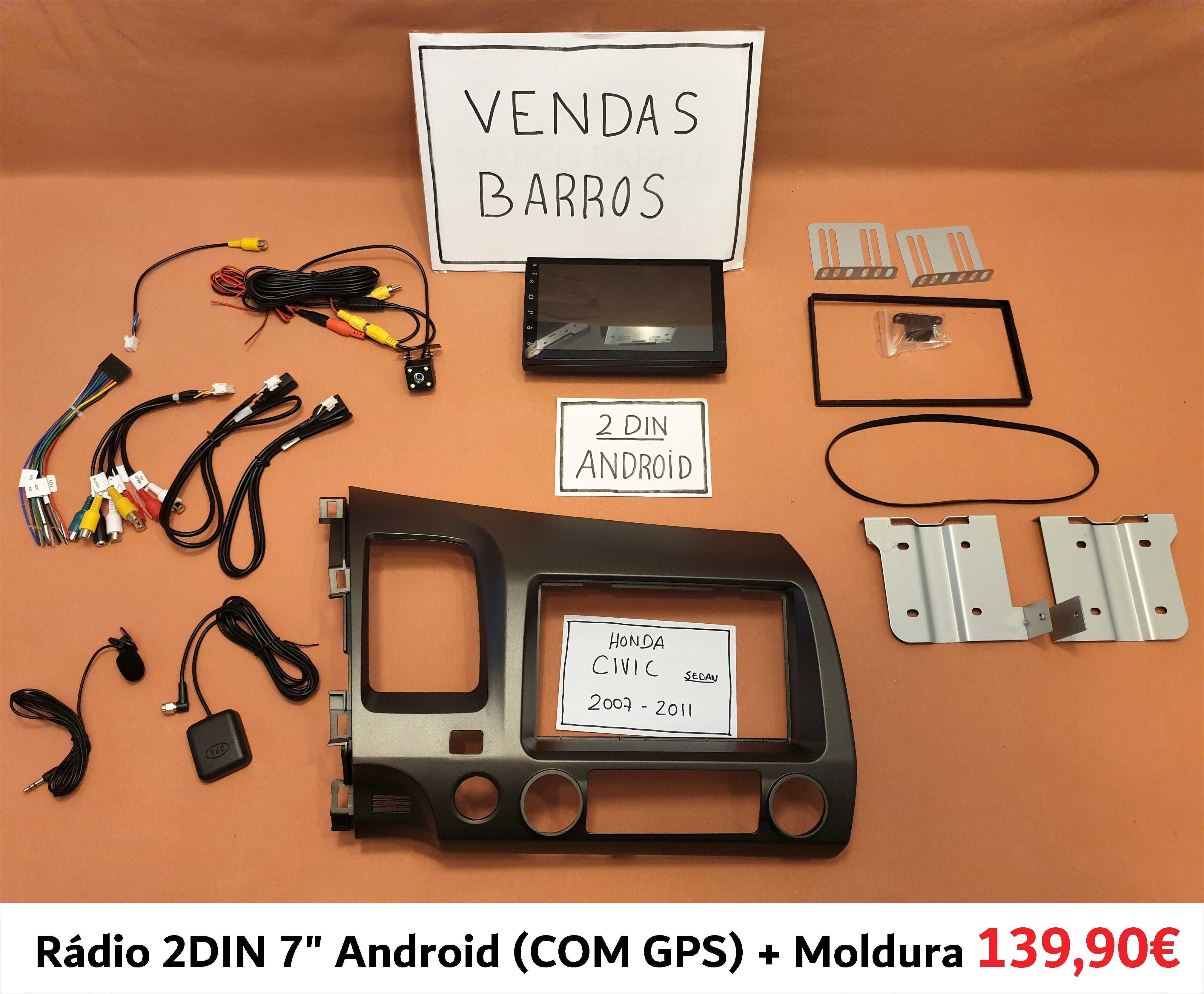 Rádio 2DIN HONDA Civic Sedan Hybrid (2006 até 2011) • Android GPS WiFi