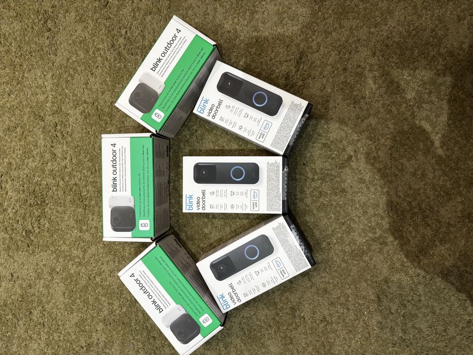 Pack Blink OutDoor 4 + Blink Video DoorBell SELADOS