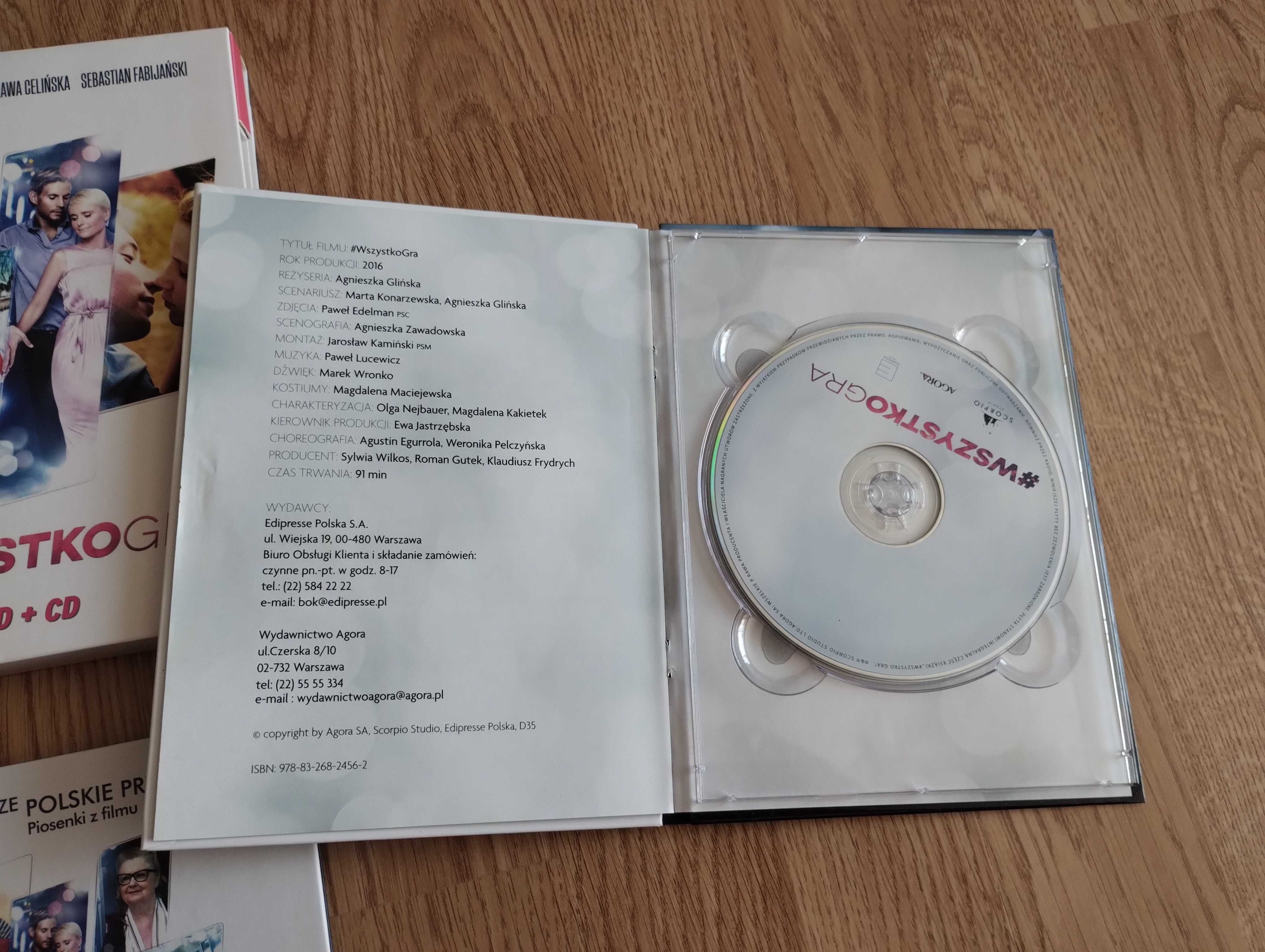 "Wszystko gra" film plus cd z muzyką z filmu