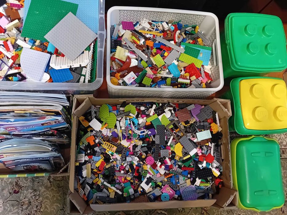 Klocki Lego Oryginalne i Kompatybilne, Mix 25 kg + Instrukcje, OKAZJA!
