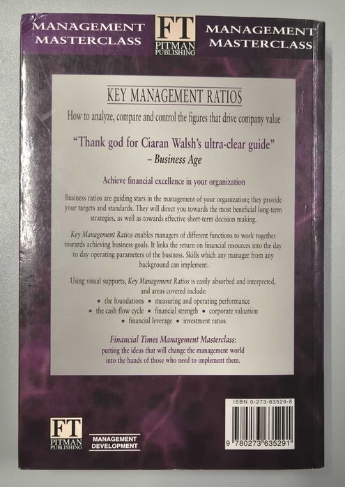Livro «Key Management Ratios» de Ciaran Walsh
