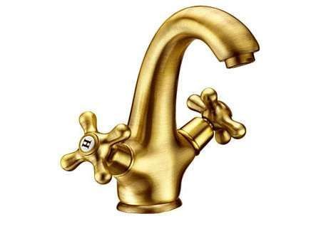 Torneira misturadora de lavatório vintage clássica cor bronze novas