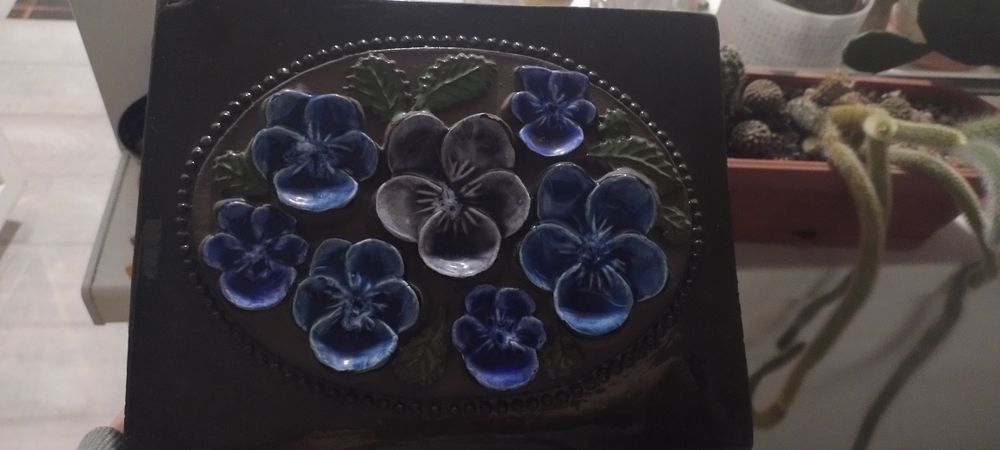 Настінне панно вінтаж керамічна табличка картина JIE GANTOFTA