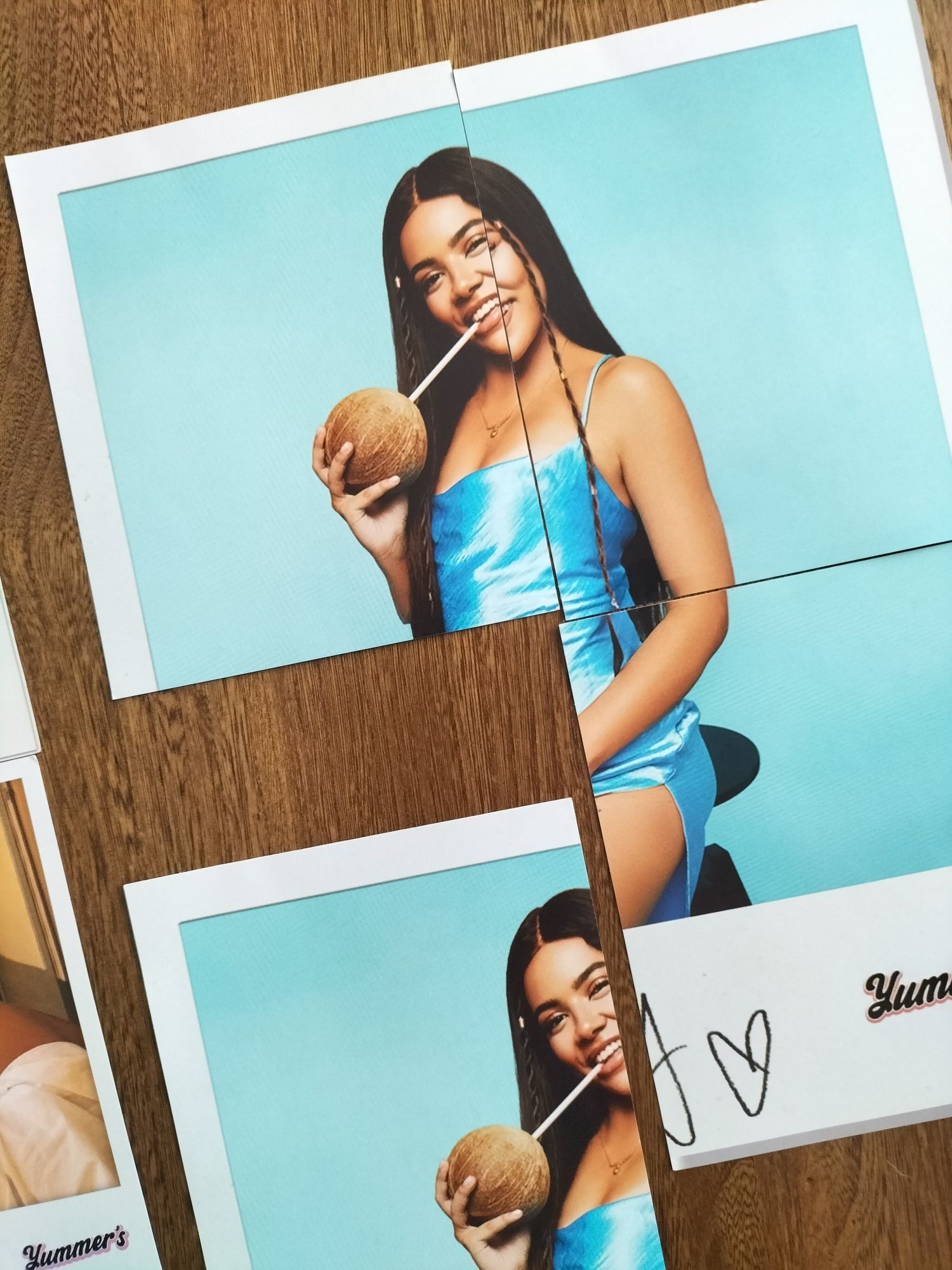 Polaroid, zdjęcia z autografem Team X