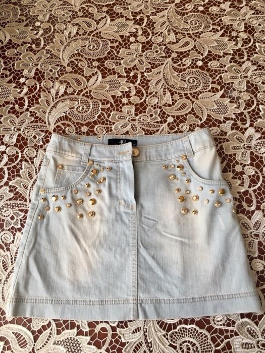 Костюм джинсовый юбка и курточка 4g by Gizia