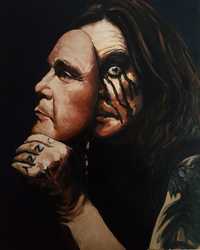 Портрет Оззи Озборна ( Ozzy Osbourne) холст, масло