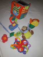 Lupilu playgro игрушки детские подвески в коляску развивающие