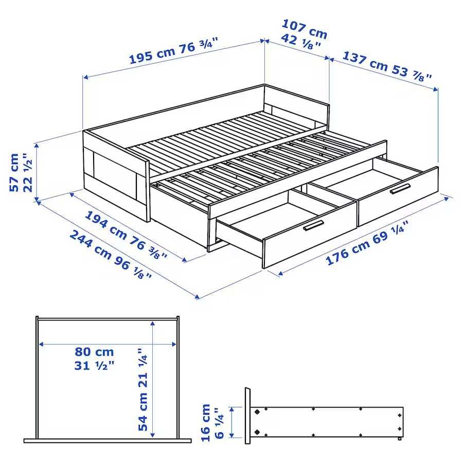 IKEA BRIMNES - Sofá, Cama Individual, Cama dupla. Extensivel