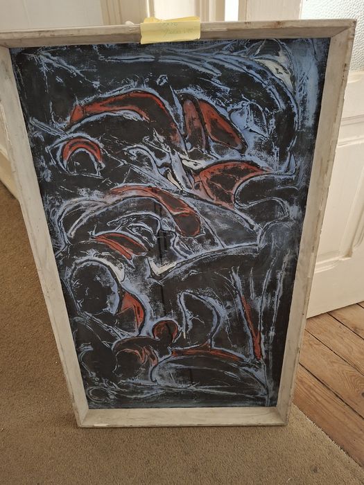 Pintura a óleo ou acrílico grande quadro abstrato