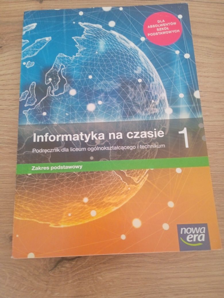 Informatyka na czasie 1, podręcznik do kalsy pierwszej