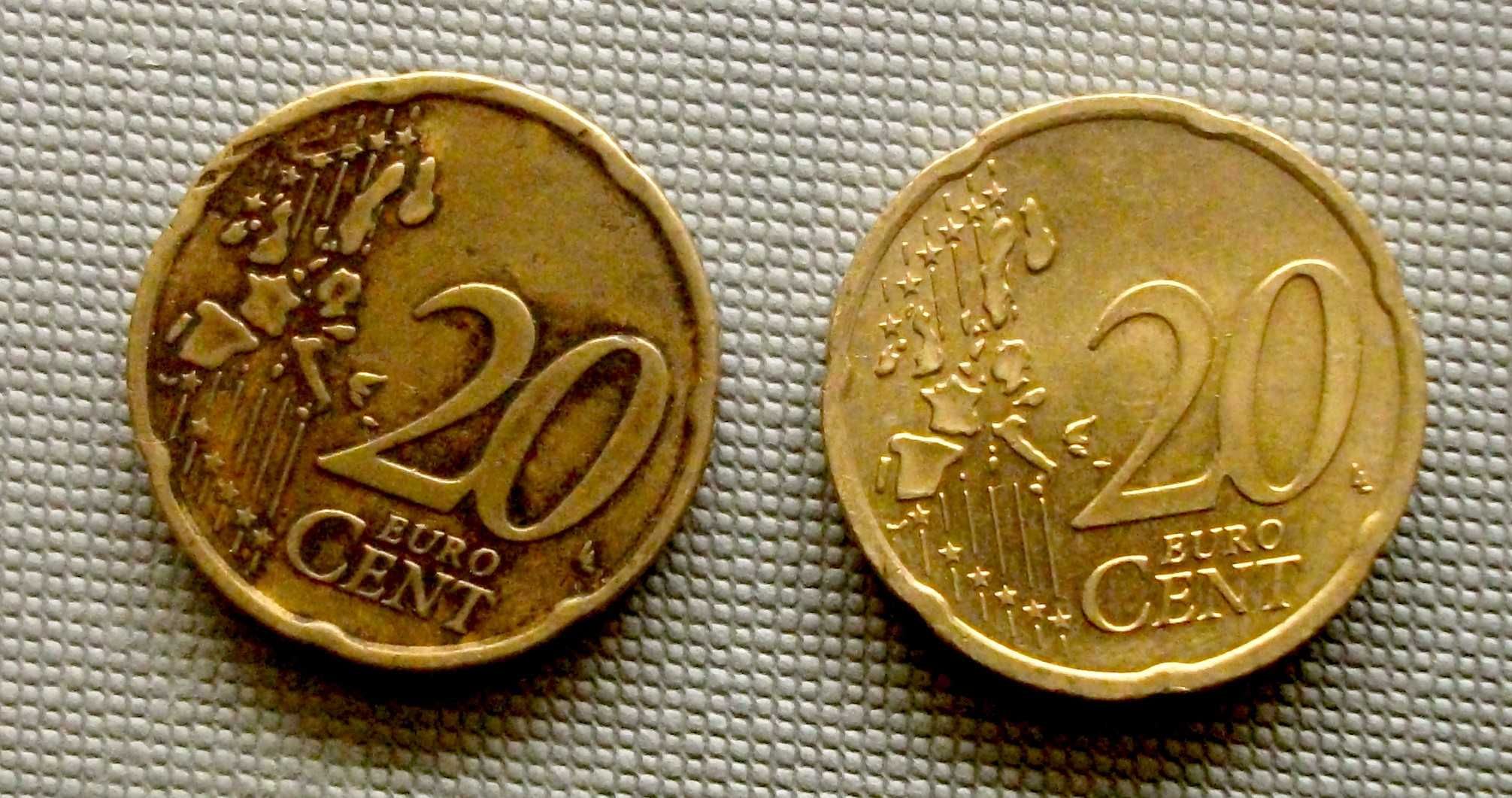 20 Euro cent 2002 Italia Włochy inny stop