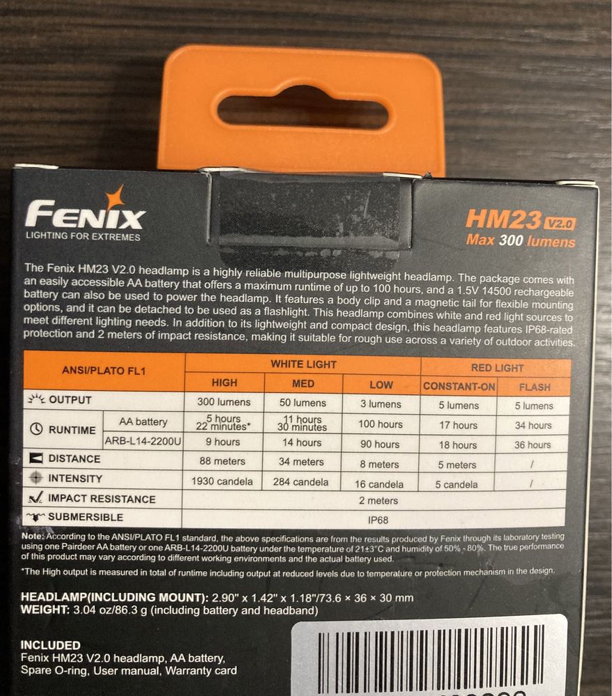 Ліхтар налобний тактичний з червоним світлом Fenix Scout HM23 V2.0