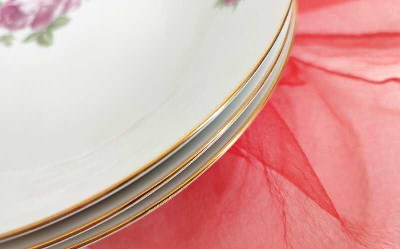 Тарелки богемский фарфор позолота клеймо - EPIAG D.F. Czechoslovakia