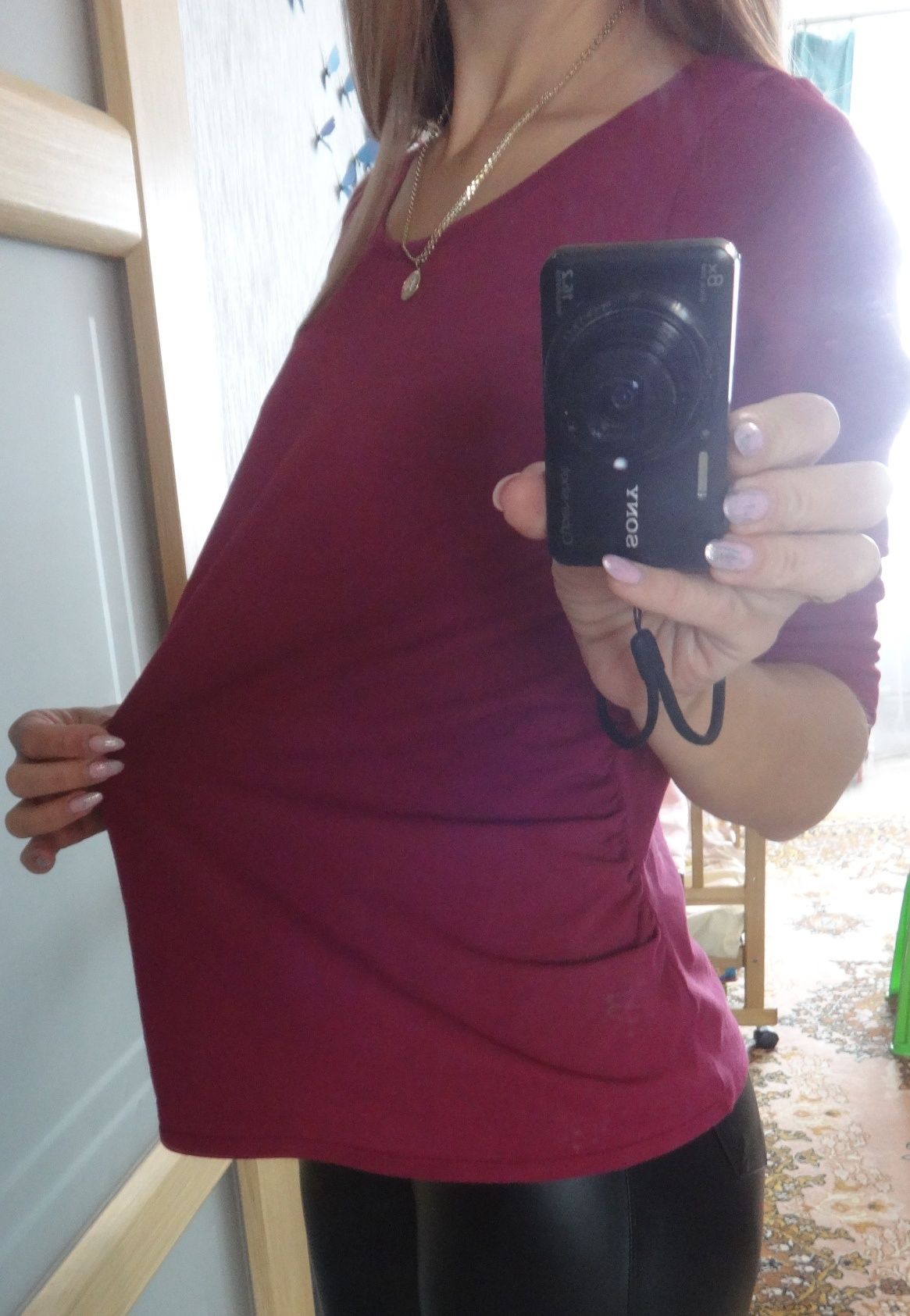 George Повседневная блузка кофта лонгслив для беременных 46 48 M L