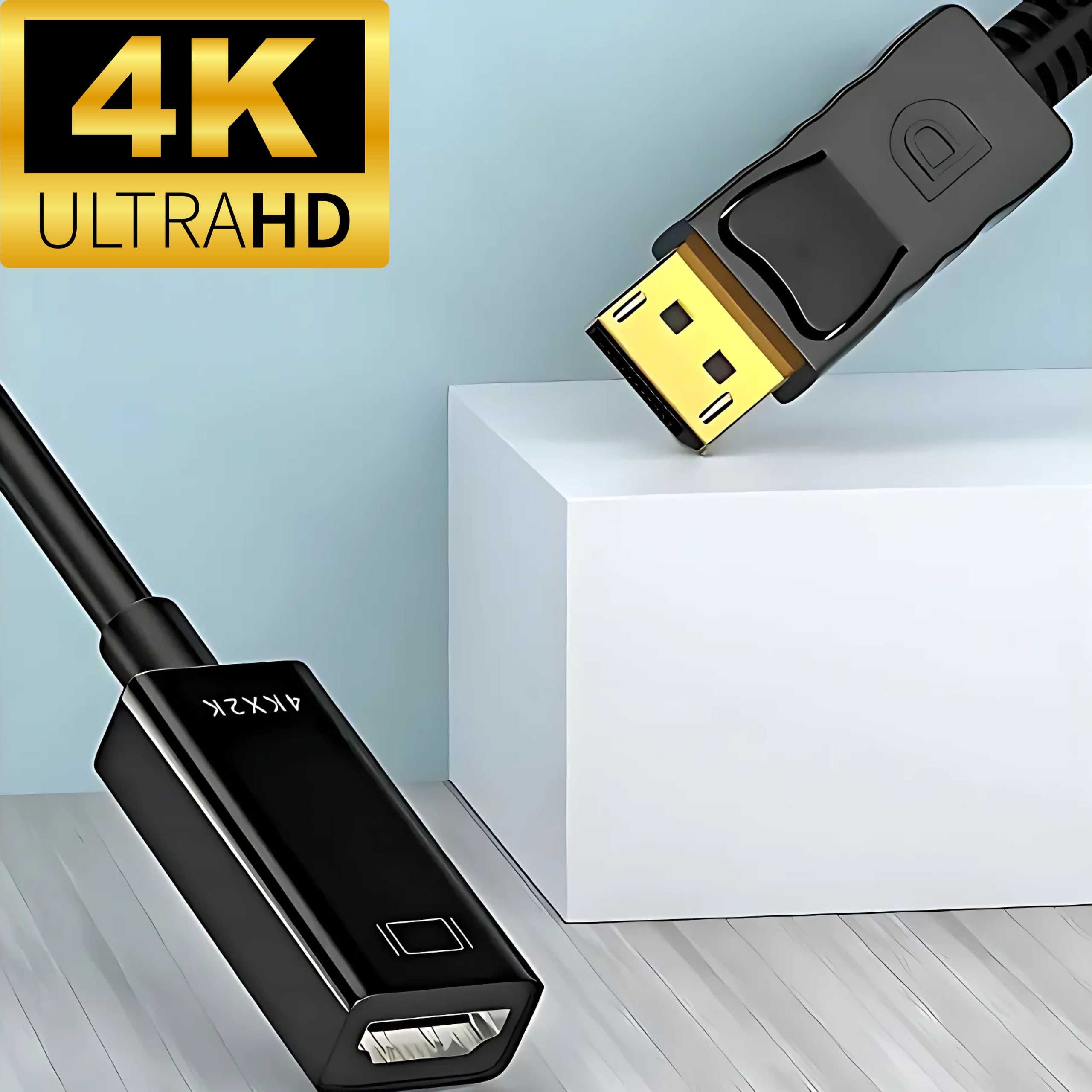 Adapter DisplayPort do HDMI 4K 60Hz – do laptopa, TV, jednokierunkowy