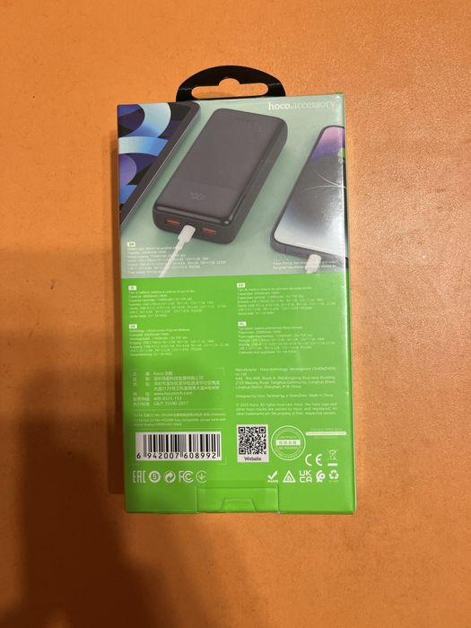 PowerBank Hoco 20000mAh. Нові. Швидка зарядка по type-c.