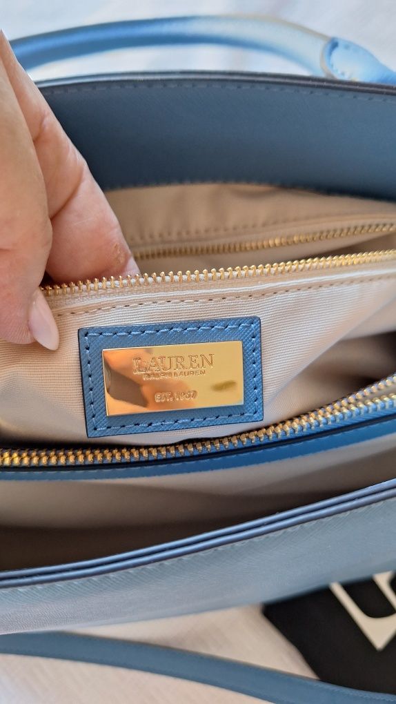 Ralph Lauren elegancka torebka skóra