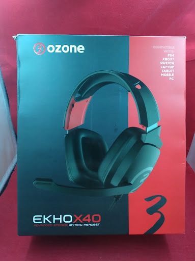 słuchawki nauszne ozone ozekhox40 czarne z mikrofonem dla graczy
