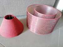 Abajur candeeiro Bordou - vendo conjunto ou em separado, desde 4,00