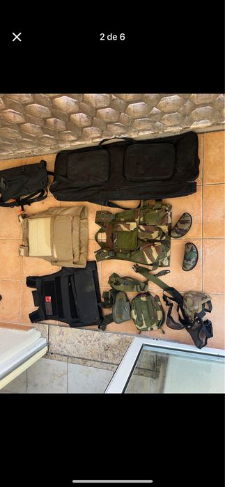 Vendo equipamento de airsoft e replicas