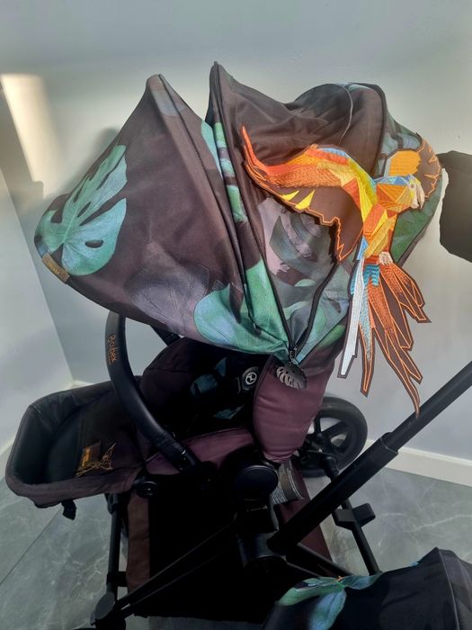 Wózek cybex Gondola, spacerówka, nosidełko - Zestaw Cybex priam birds