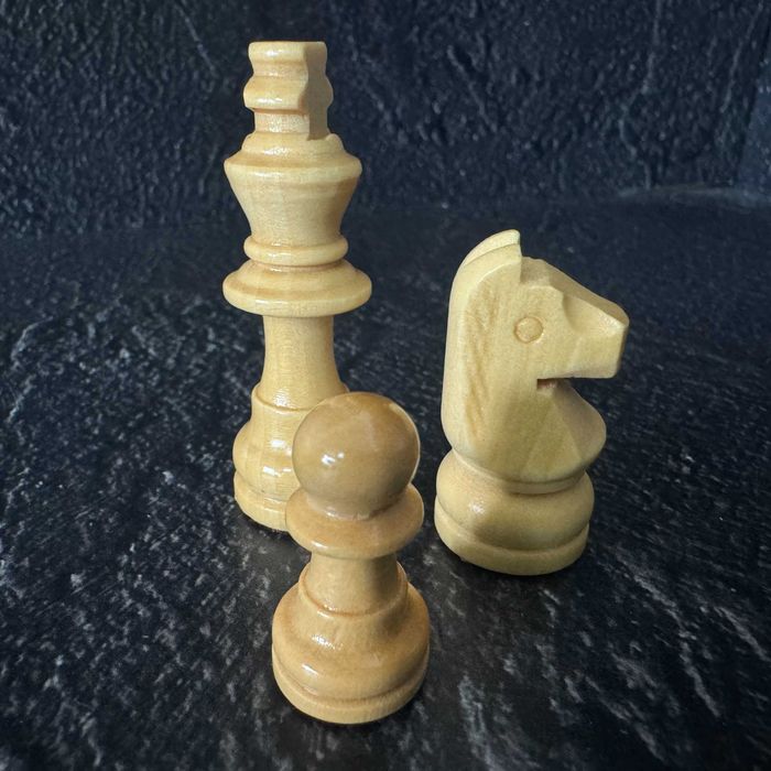 Шахматы, шашки, нарды 3 в 1 комплект с магнитом 7702 (доска 29x29 см)