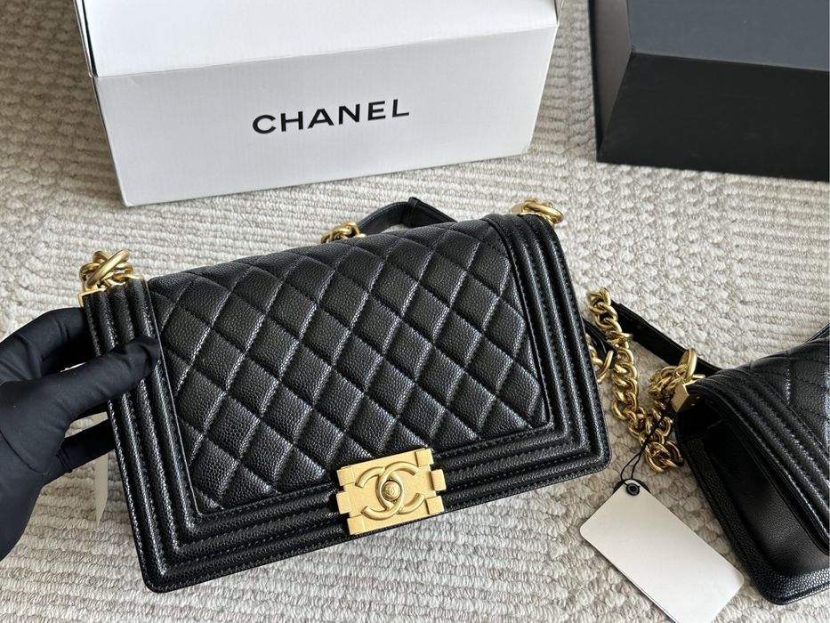 Жіноча сумка Chanel Boy 25×20 | Чорна класика