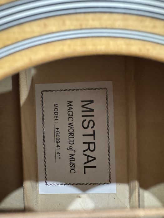 Гитара mistral fg029 41