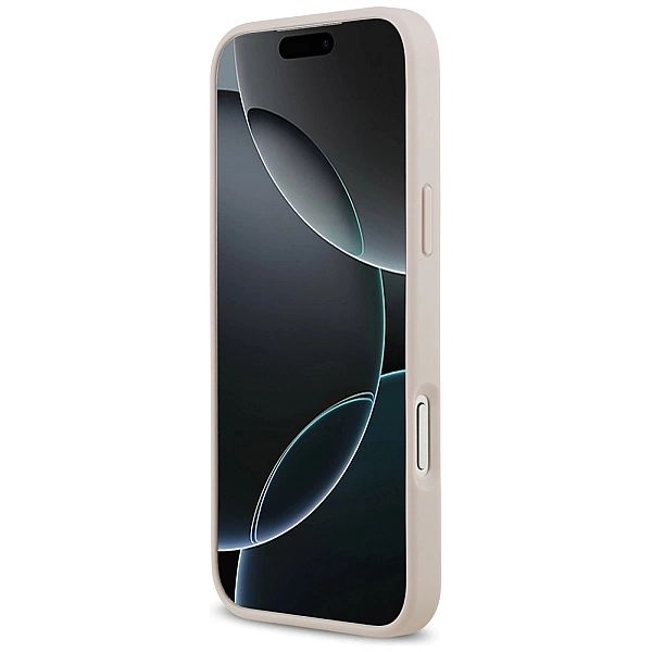 Etui Guess 4G nauble Card Triangle na iPhone 17 Pro Max - różowe