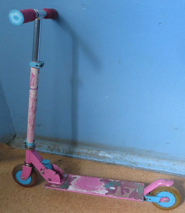 Самокат складывающийся двухколесный от 5 до 10 лет Металлический