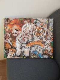 Картини декоративні 40×50 Тигри в джунглях картина декор для дому