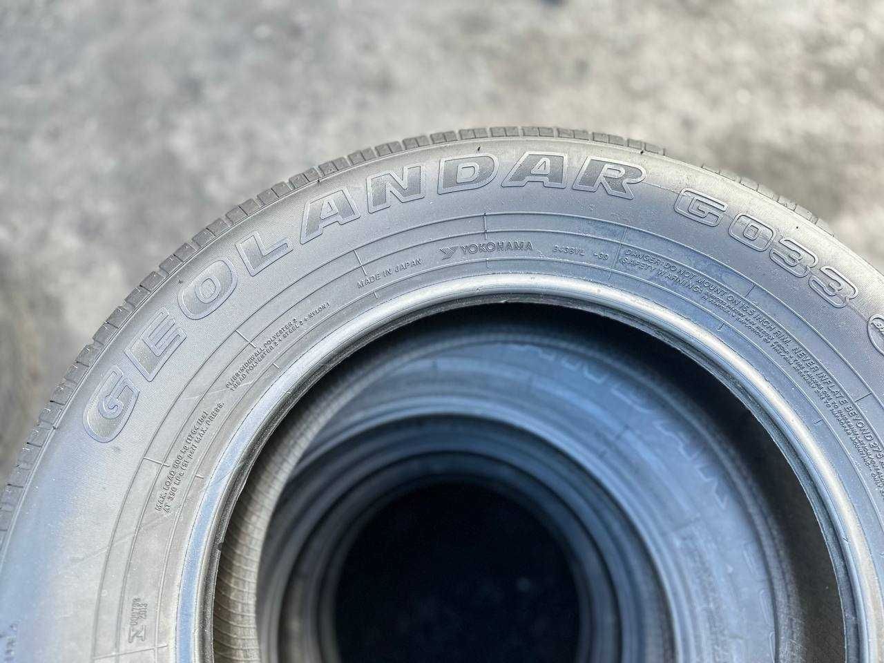 Літні шини 215/70 R16 Yokohama Geolander g033 4шт 2022рік