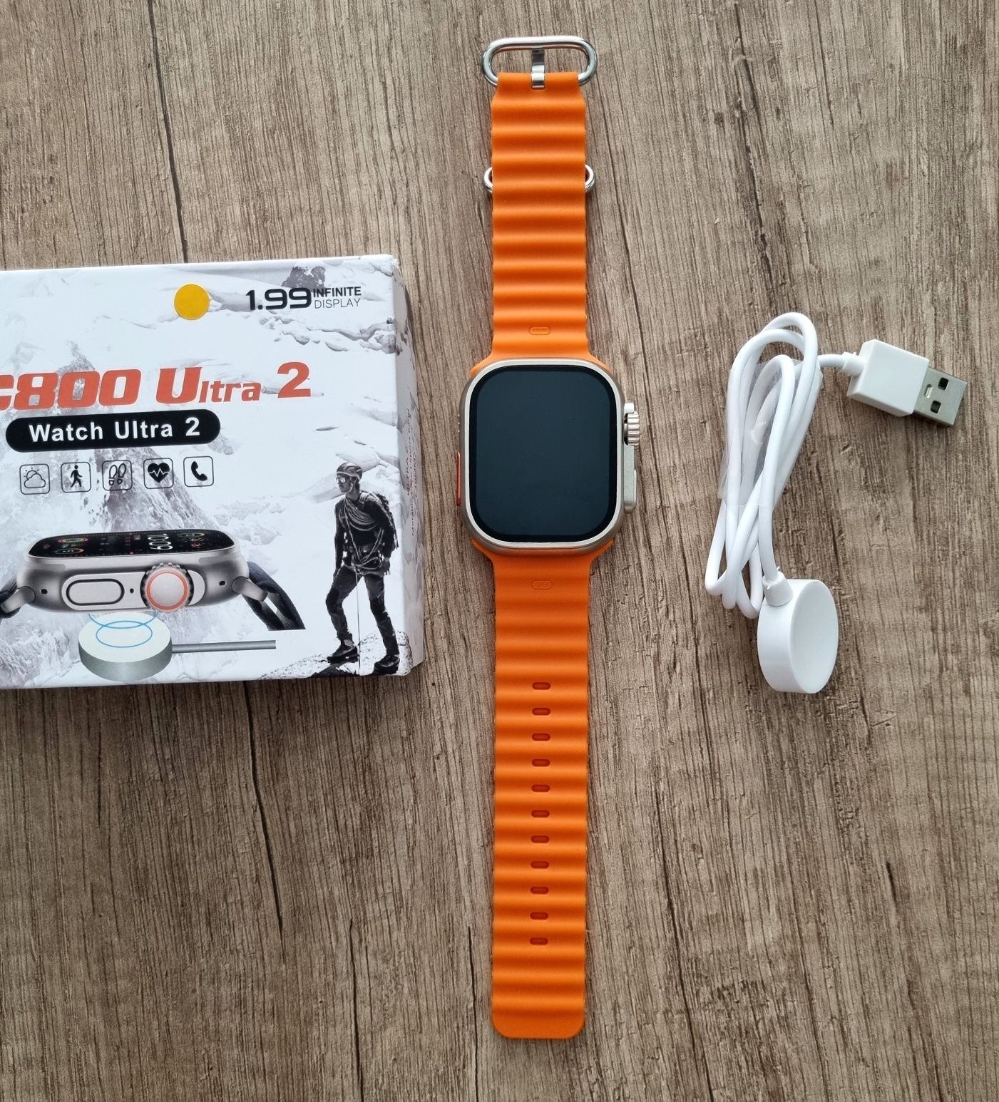 Smartwatch C800 pomarańczowy