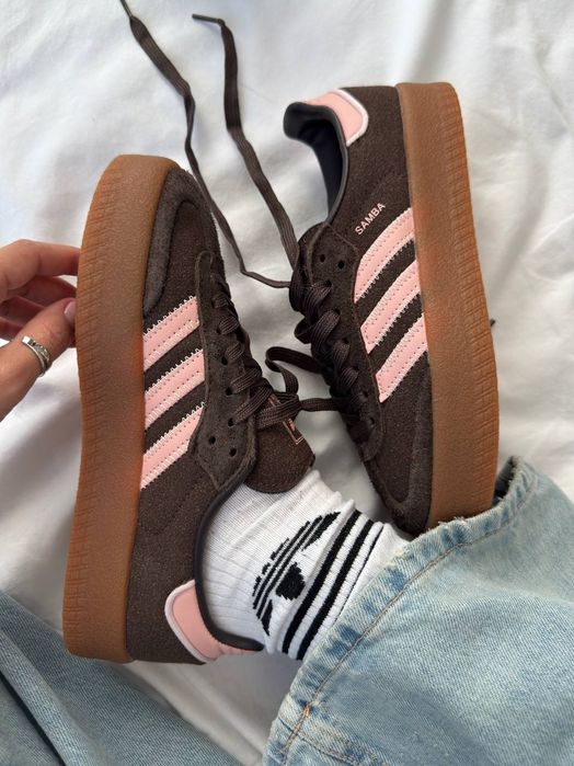 Adidas Samba Platform Brown Pink
