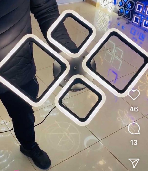 LED люстра, світлодіодний світильник 70ватт (БЕЗКОШТОВНА Доставка)