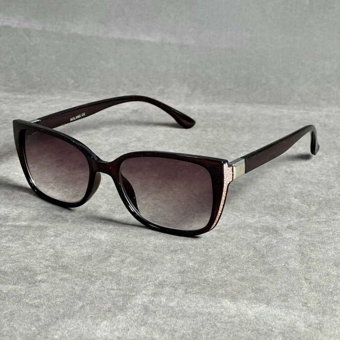 Бордові жіночі окуляри для зору в пластиковій оправі.+ та -Код 8002 С2