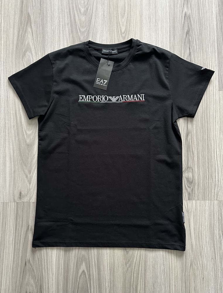 T-shirt męski czarny Emporio rozmiar L