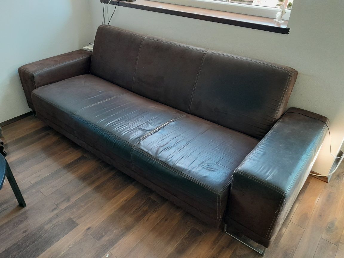 Sofa z funkcją spania dł.245 cm, szer.96 cm