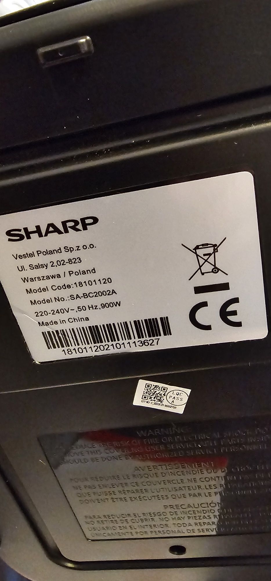 Ekspres przelewowy do kawy sharp