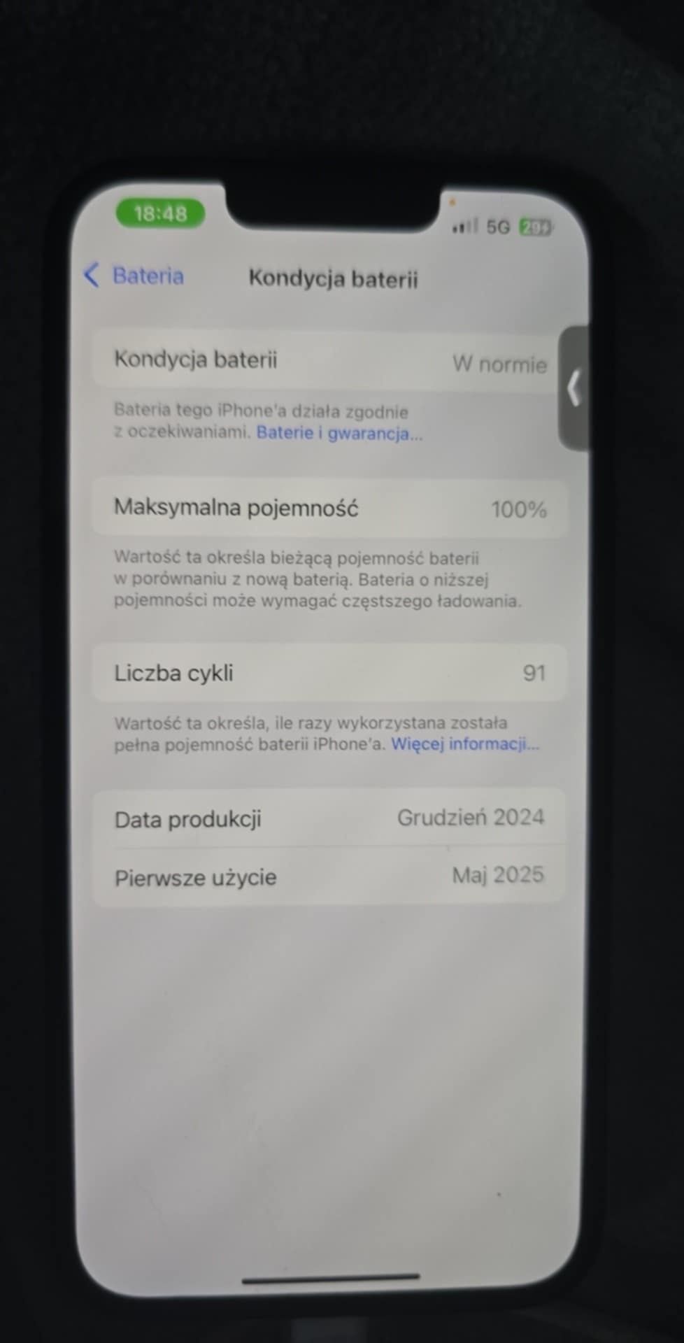Mam na sprzedaż iphone 16e z kondycją bateri 100%