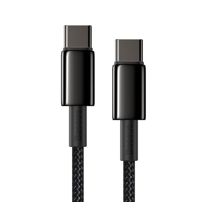 Kabel USB Typ C Baseus - Szybkie Ładowanie PD 100W, 1m, Czarny